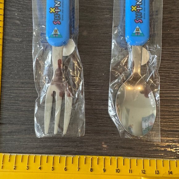 2002 VINTAGE SANRIO RARE SHINKANSEN FORK AND KNIFE SET - Picture 4 of 8